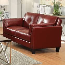 Pierre Love Seat in  Red CM6717RD-LV